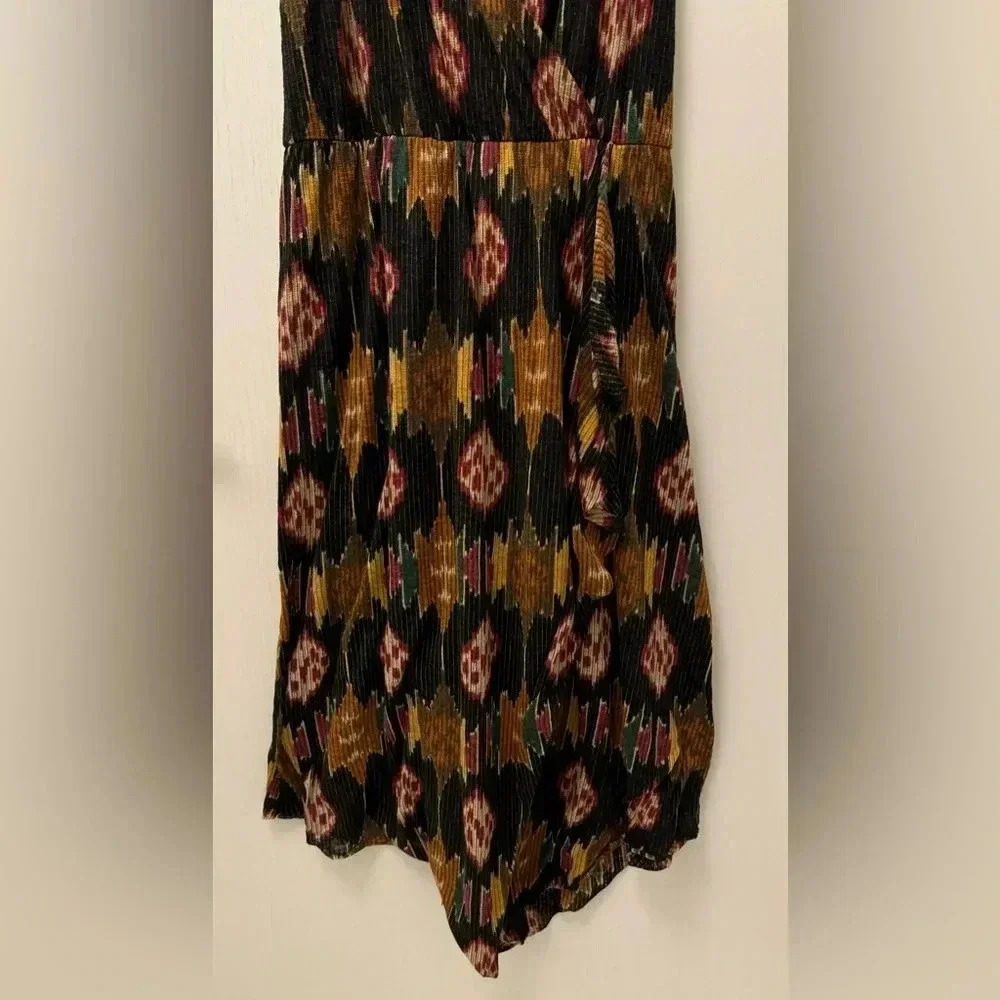 Free People All Wrapped Up Midi Dress with Crochet Features and V Neck Y2K - Picture 4 of 10